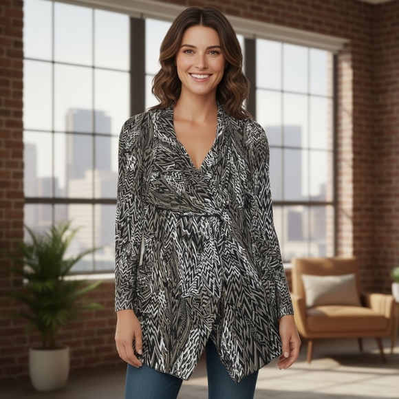 Womens Cardigan/kimono With Pockets. Size Large - Picture 1 of 9